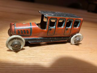 Antique Germany 1925 Tin Penny Toy Car Georg Fischer Sedan Rare