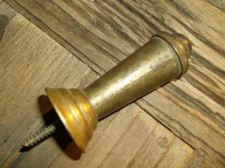Antique Stopper 3 Inch Brass Door Stop With Wall Screw Replacement Junk