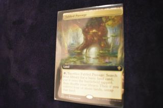 MISCUT MISPRINT Fabled Passage Extended Art Rare M/NM Throne Of Eldraine MTG 2