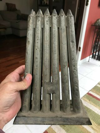 Antique Mid 19th Century Large Tinned Iron 12 Candle Stick Mold