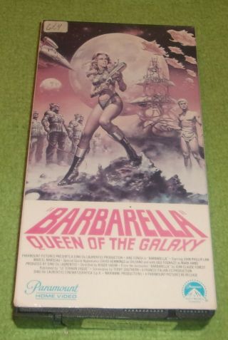 Barbarella Vhs Sci Fi Erotic Paramount Video 1980 Rare