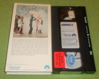 Barbarella VHS Sci Fi Erotic Paramount Video 1980 Rare 3