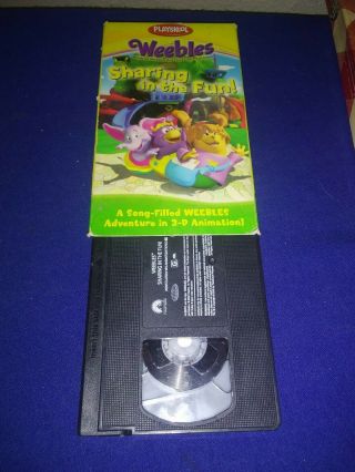 2005 Playskool Weebles: Sharing In The Fun Vhs Very Rare