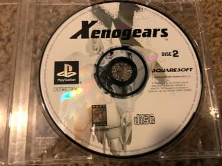 Only Disc 2 For Xenogears Sony Playstation 1,  1998 Black Label Ps1 Rare