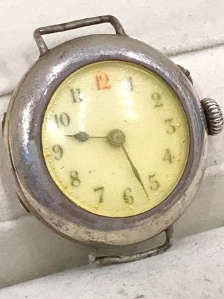 Vintage 1916 WW1 Trench Military Style Watch Silver 925 Joblot 2