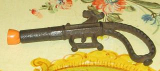 Old Toy Rare Stevens Cast Iron Cap Gun Firecracker Shooter - 1870 - Rarity