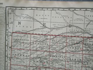 KS XL 1901 KANSAS RAILROAD Map Business RAILWAYS 1900s LEAVENWORTH & TOPEKA RR 3