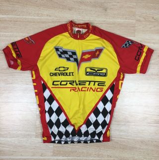 Vintage Chevrolet Corvette Racing Cycling Jersey Rare