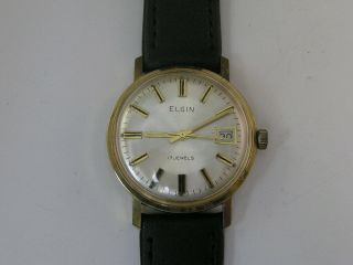 Vintage Elgin Watch 17 Jewels W/ Date 1960 