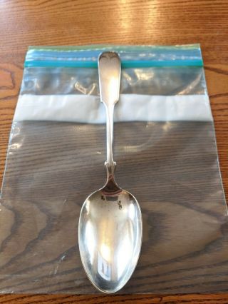 Vintage Wm A.  Rogers A1 - Xx Silver Plate 8 3/8 " Tipped Fiddle Serving Spoon
