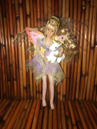 Rare 2004 Ohc Only Hearts Club 9 " Cloth Doll Blonde Hair Unicorn Fairy