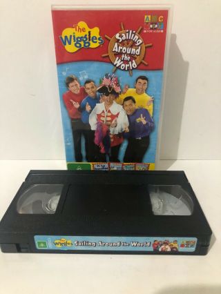 The Wiggles Sailing Around The World Vhs - Cast Fast Rare