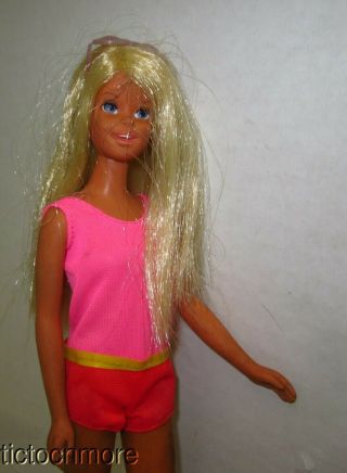 Vintage Barbie Early Sunset Malibu Francie Doll Bend Leg Japan,  Suit & Glasses