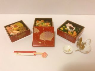 Rare Re - Ment Miniature Japanese Seasonal Food 1 - Oseichi / Year Food