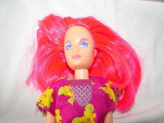 VINTAGE 1986 HASBRO DOLL JEM AND HOLOGRAMS BAND PINK HAIR KIMBER OUTFIT SHOES 2