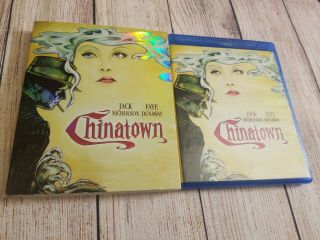 Chinatown (blu - Ray,  2012) W/ Rare Oop Slipcover.  Jack Nicholson Faye Dunaway