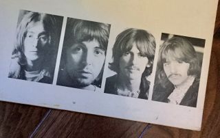 Rare 1968 Vinyl The Beatles White Double Album Swbo 101 Large Fold Out Poster