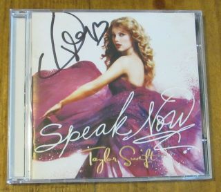 Taylor Swift Autographed Speak Now Cd Rare Hand Signed Auto