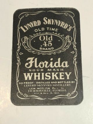 Lynyrd Skynyrd Old.  45 Brand Florida Sour Mash Whiskey Decal Very Rare