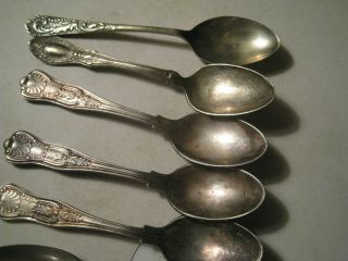 Set Of 5 Vintage Silver Plate Demitasse Spoons For Craft Or Use