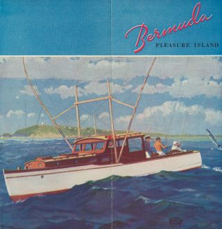 Big Game Fishing - Fold - Out Promotion For The Island Of Bermuda