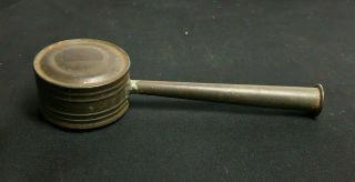 Old Antique Vintage Metal Tin Metal Baby Rattle Toy (a014)