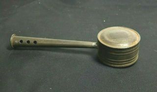 Old Antique Vintage Metal Tin Metal Baby Rattle Toy (A014) 2