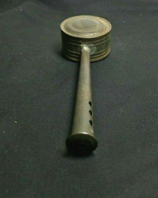 Old Antique Vintage Metal Tin Metal Baby Rattle Toy (A014) 3