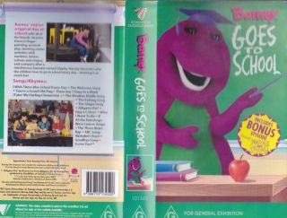 Barney Goes To School Vhs Video Pal A Rare Find