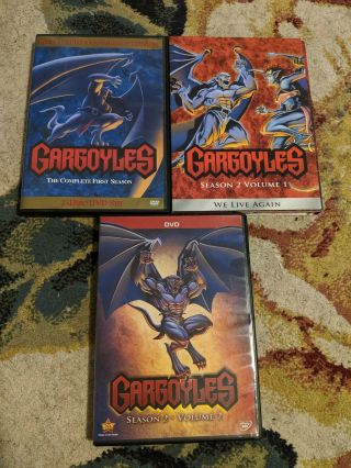 Gargoyles Complete Series Dvd Season 1 Season 2 Volume 1 And 2 Oop Rare Disney