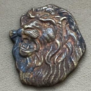 Ancient Roman Bronze Lion Head