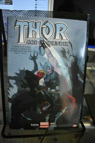 Thor God Of Thunder Volume 1 Marvel Deluxe Ohc Hardcover Rare Oop By Jason Aaron