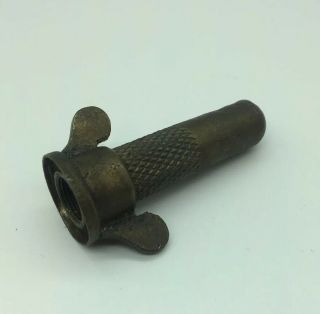 Antique Michelin Solid Brass Winged Valve Stem Cover