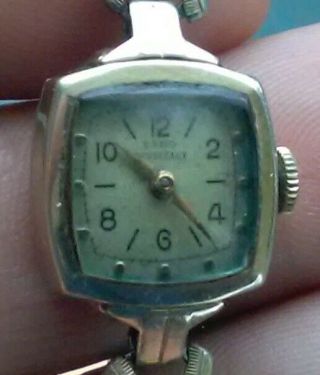 Vintage Girard Perregaux 15j 10k Gf Ladies Wrist Watch
