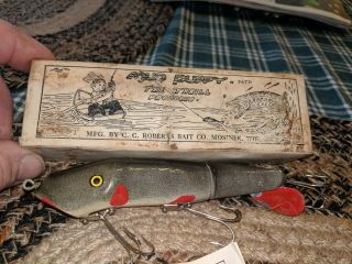 C.  C.  Roberts Bait Co Mud Puppy Rare River Model 0102 In Natural