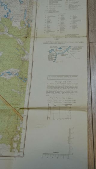 GERMAN WW2 WEHRMACHT 1940 MILITARY MAP Treuburg East Prussia RARE WAR RELIC 3