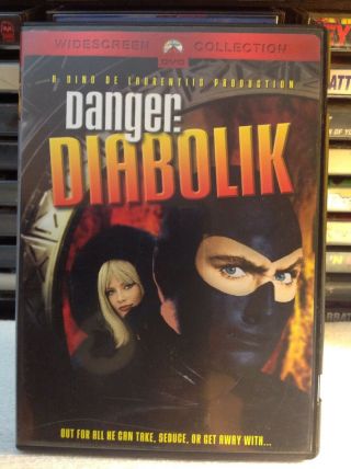 Danger: Diabolik Dvd Rare Cult Action Film 1968 John Philip Law Marisa Mell Oop