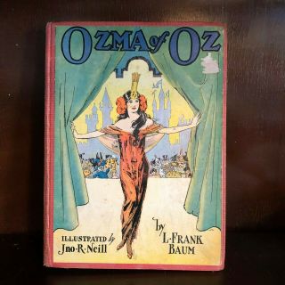 Antique 1940s Book Ozma Of Oz Hardback Children 