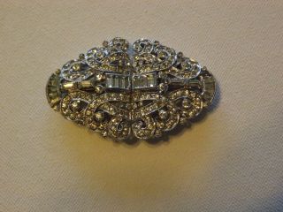 Vintage Rare - For The Collector Crown Trifari Alfred Philippe Fur Clip/brooch
