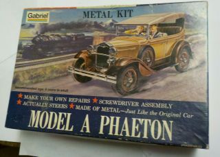 Vintage 1975 Gabriel Hubley Model A Phaeton Metal Model Kit No.  4856