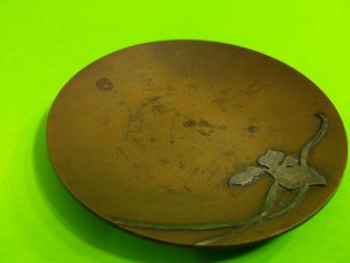 Antique HEINTZ Sterling on Bronze Metal Arts Crafts / Nouveau Metal 4 
