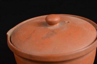 T8946: Japanese Tokoname - ware Brown pottery TEA POT Houhin Kyusu Sencha 2