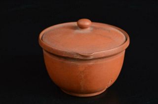 T8946: Japanese Tokoname - ware Brown pottery TEA POT Houhin Kyusu Sencha 3