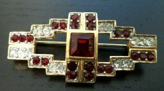 Rare Vintage Signed Givenchy Paris York Couture 1 5/8 " Brooch G893f