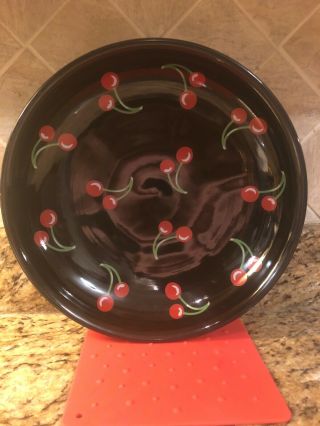 Limited Rare Fiestaware Homer Laughlin Cherry Presentation Bowl.  Only 500 Made