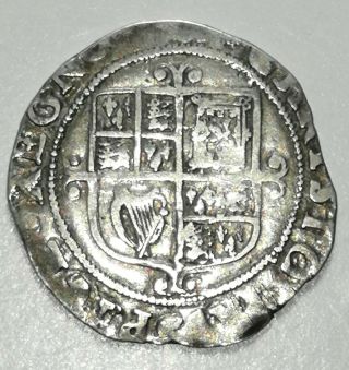 Rare 1625 - 49 Britain Charles I Silver Hammered Shilling 1/ -
