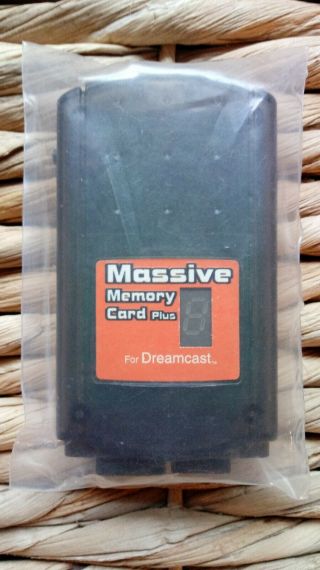 Massive Memory Card Plus For Sega Dreamcast - Interact,  Gameshark,  Htf,  Rare