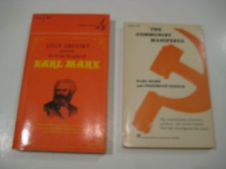 Rare 1964 First Edition " The Communist Manifesto " By Karl Marx With Leon Trotsky