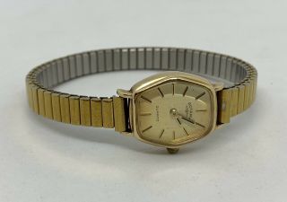 Vintage Ladies 375 Gold Rotary Quartz Watch Swiss Made Timepiece 5 Jewels 9ct