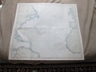 1888/1936 Chart,  " North Atlantic Ocean ",  Hydrographic Office U.  S.  Navy,  No.  1070